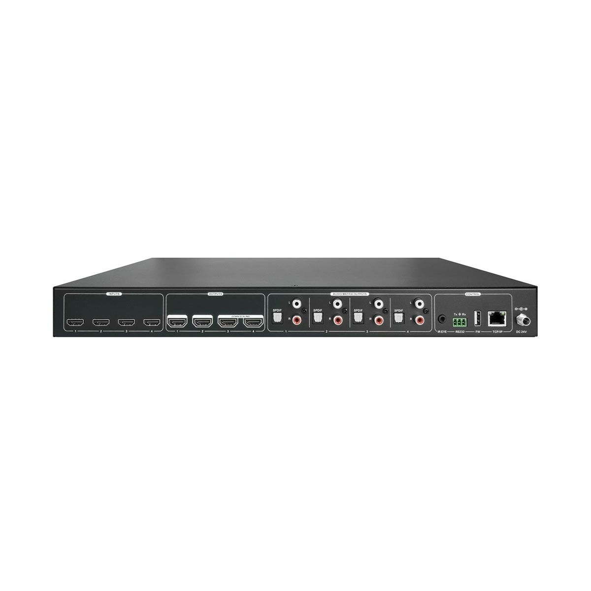 4×4 4K HDMI Matrix with Downscaling and Audio Matrix