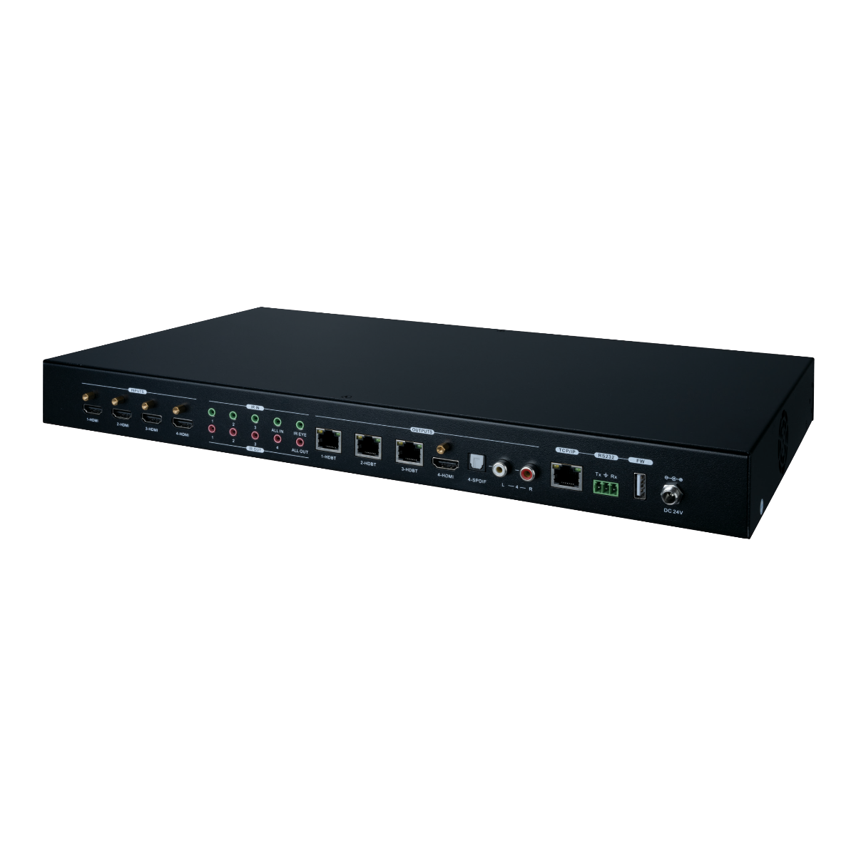 HDBaseT 4×3 Matrix with HDMI Out, IR, IP and RS-232