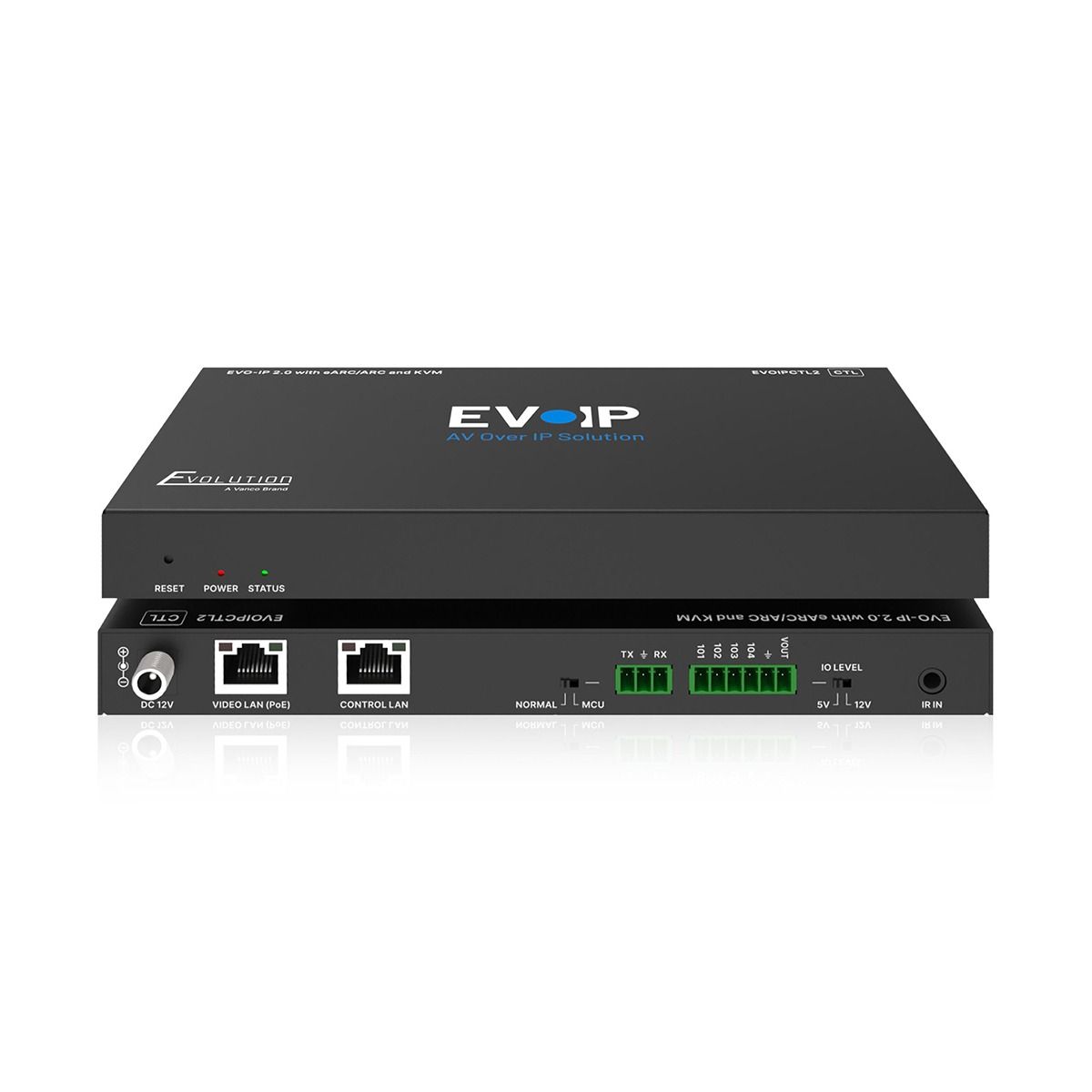 HDMI over IP Control Box: EVO-IP 2.0  with eARC/ARC & KVM