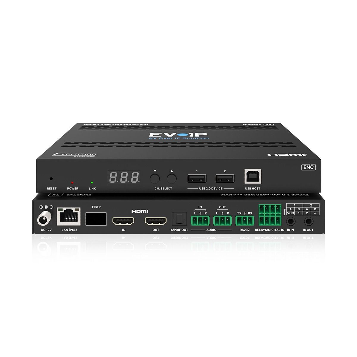HDMI over IP Transmitter: EVO-IP 2.0 with eARC/ARC & KVM