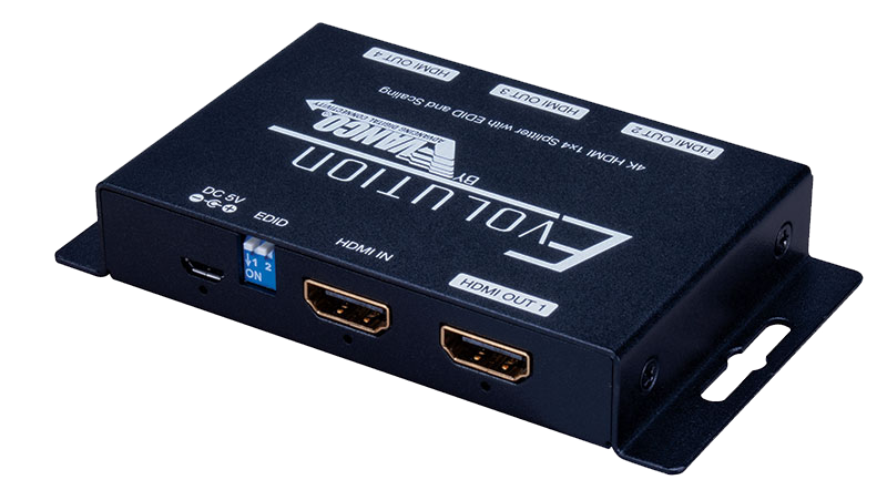 1x4 HDMI Splitter with Downscaling to 1080P