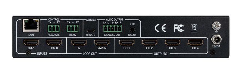 Expandable 4K 2x4 HDMI Video Wall Processor
