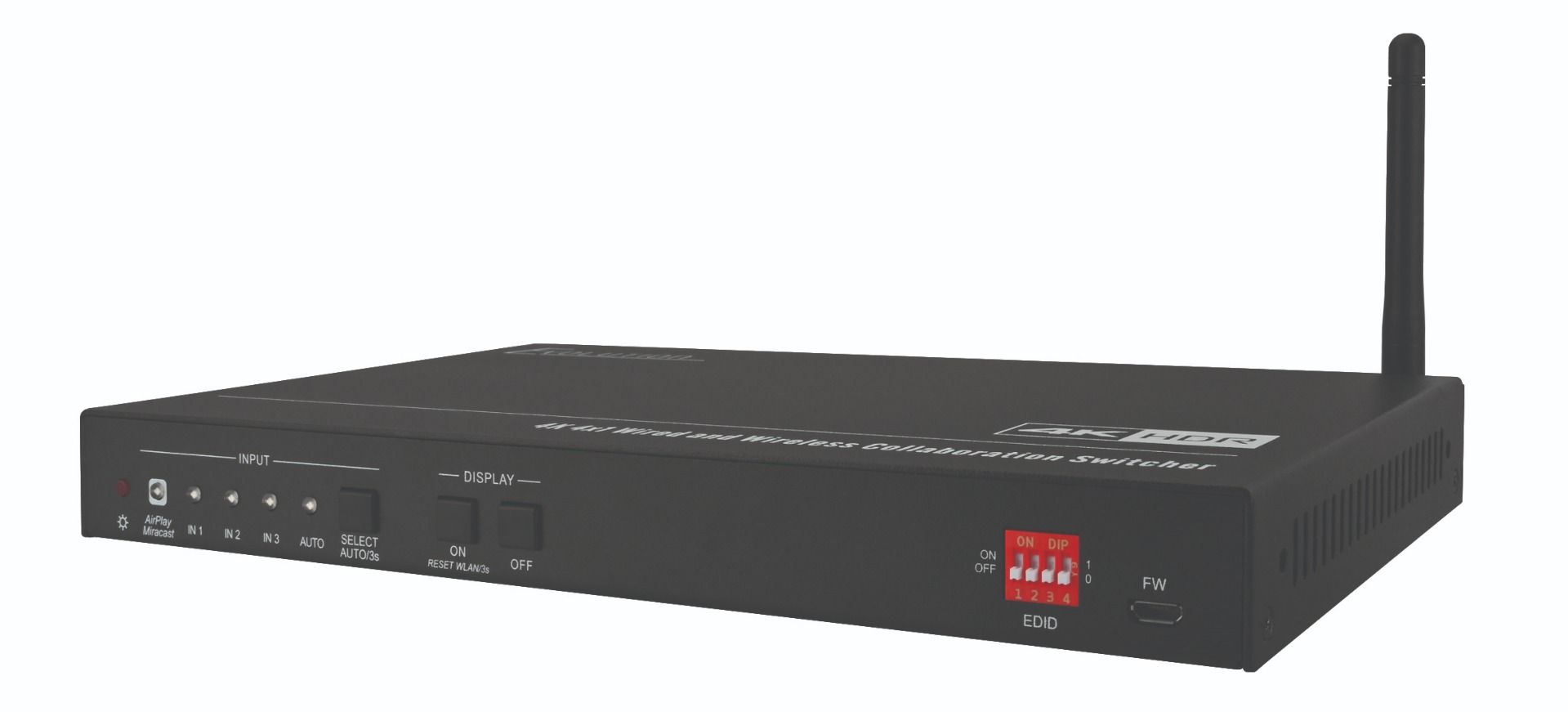 4K 4×1 Multi-Format Wireless Collaboration Switcher w-WiFi