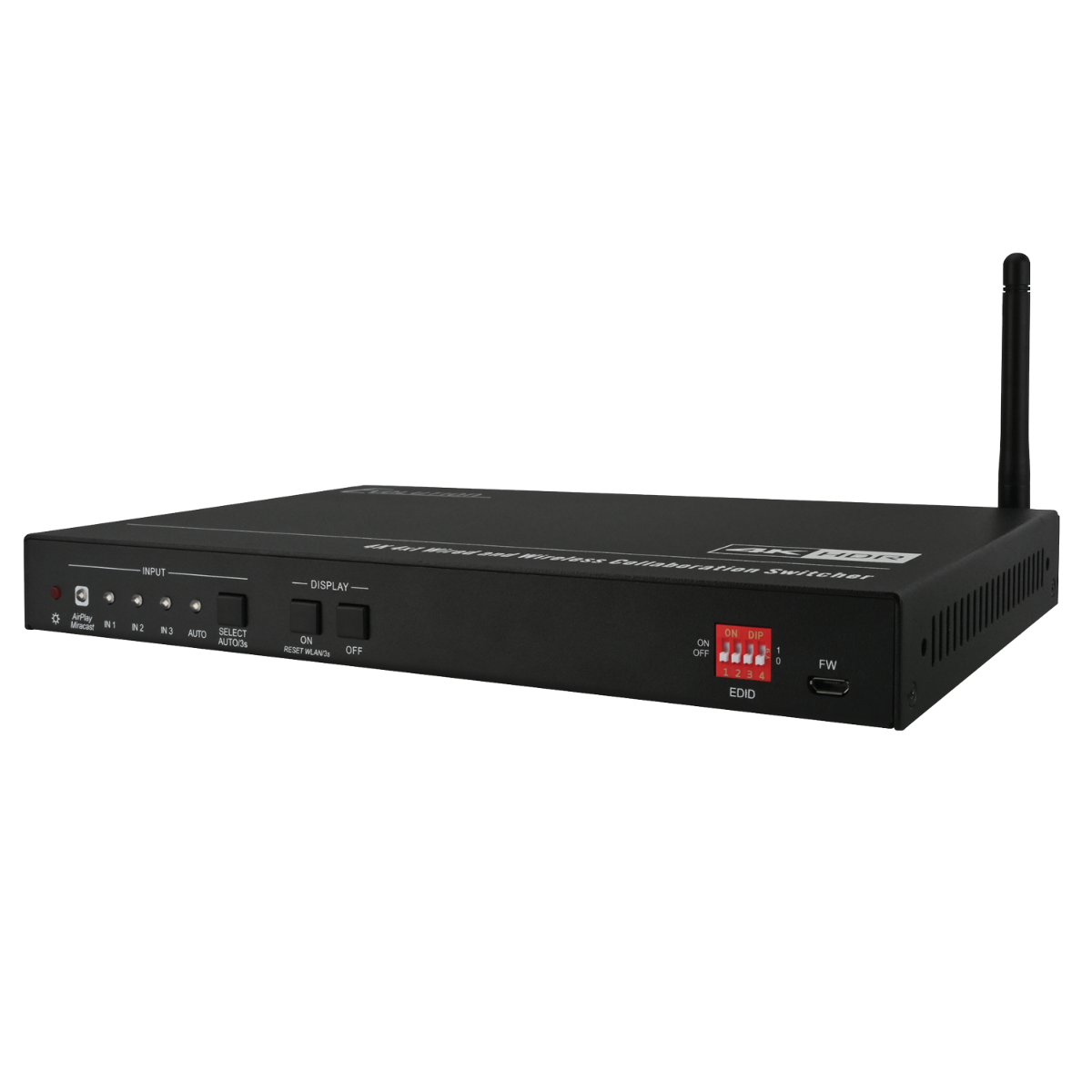 4K 4×1 Multi-Format Wireless Collaboration Switcher w-WiFi