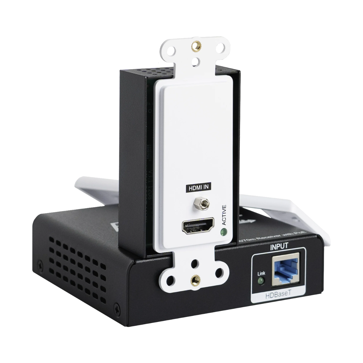 HDMI HDBaseT Extender Set w- Wall-Plate Transmitter 4K-131ft