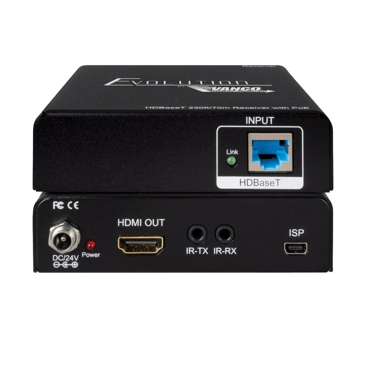 HDMI HDBaseT Extender Set w- Wall-Plate Transmitter 4K-131ft