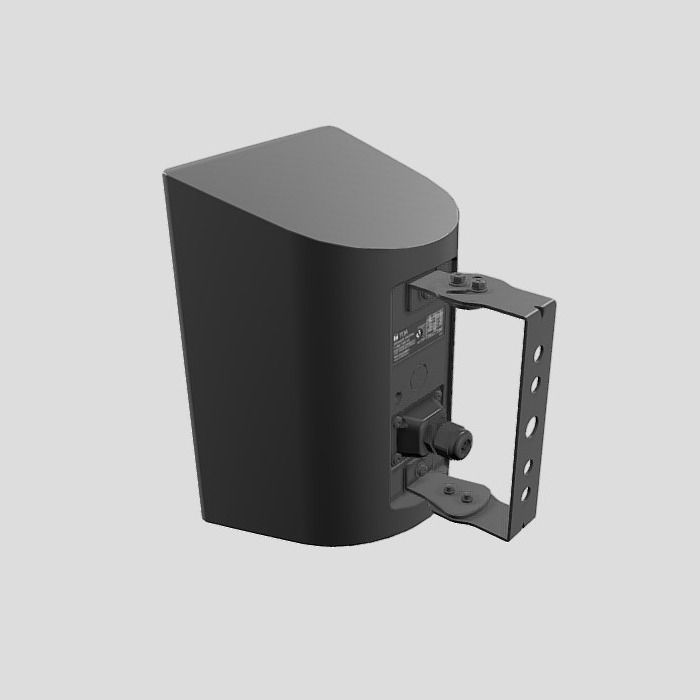 90W Box speaker 8in Weather Res, 8 ohm/70V/100V w-bracket BL