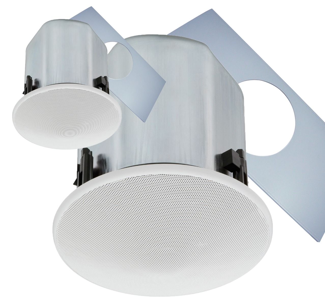 30W 12cm wide dispersion ceiling spkr 8-16 ohm-25-70V select