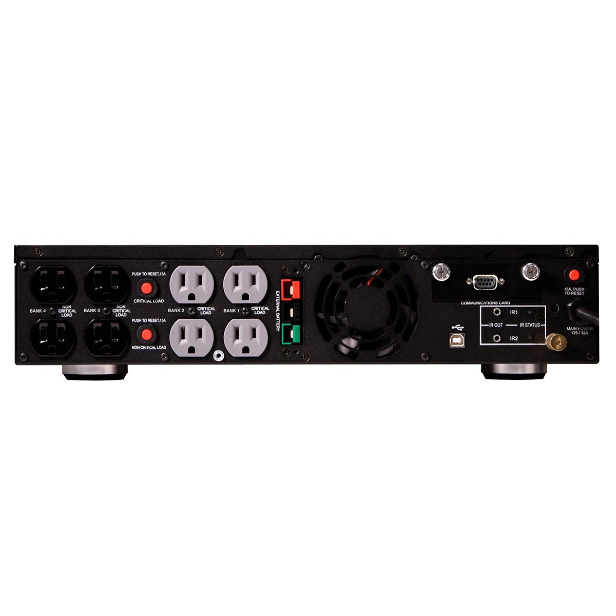 1500VA 2U Rack UPS, AVR, RS-232/USB, BlueBOLT Compatible