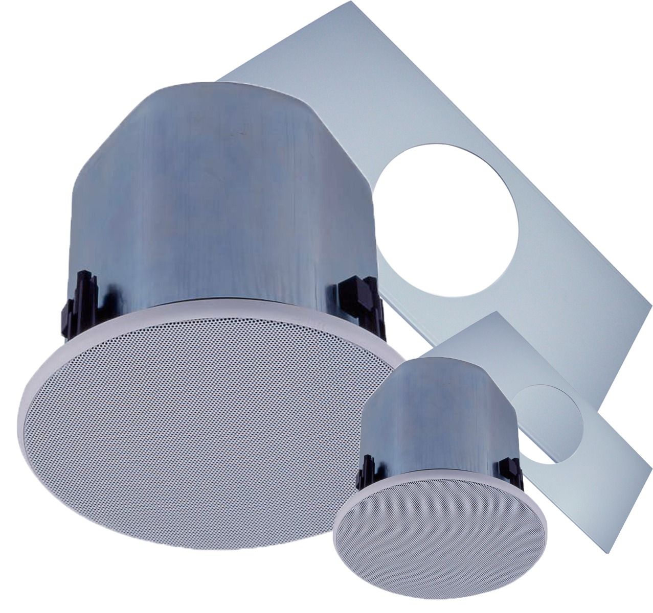 30W 12cm wide disp. ceiling spkr 8-16ohm-70v100v- PR w- Brkt