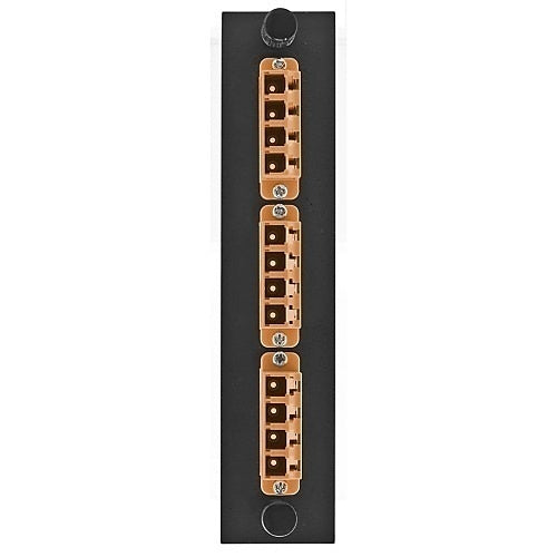 Hubbell FSPNLCQS3OR Fiber Optic Patch Panel
