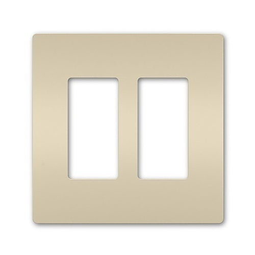 Pass & Seymour RWP262LA radiant 2-Gang Screwless Wall Plate, Light Almond