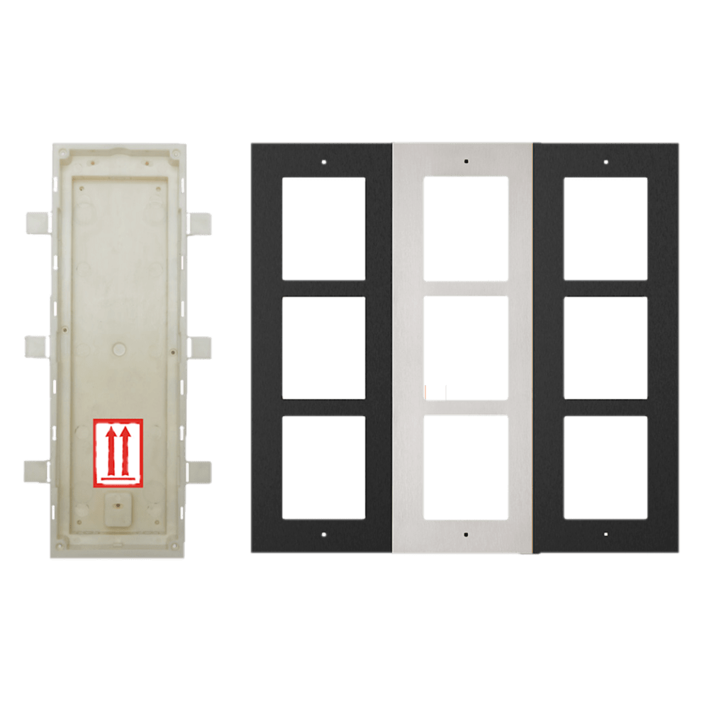 Control4® DS3 3-Module Touch Door Station - Flush Mount (Brushed Nickel)