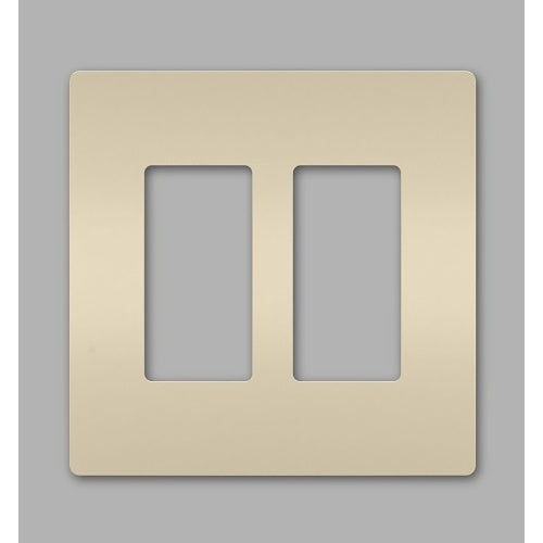 Pass & Seymour RWP262LA radiant 2-Gang Screwless Wall Plate, Light Almond