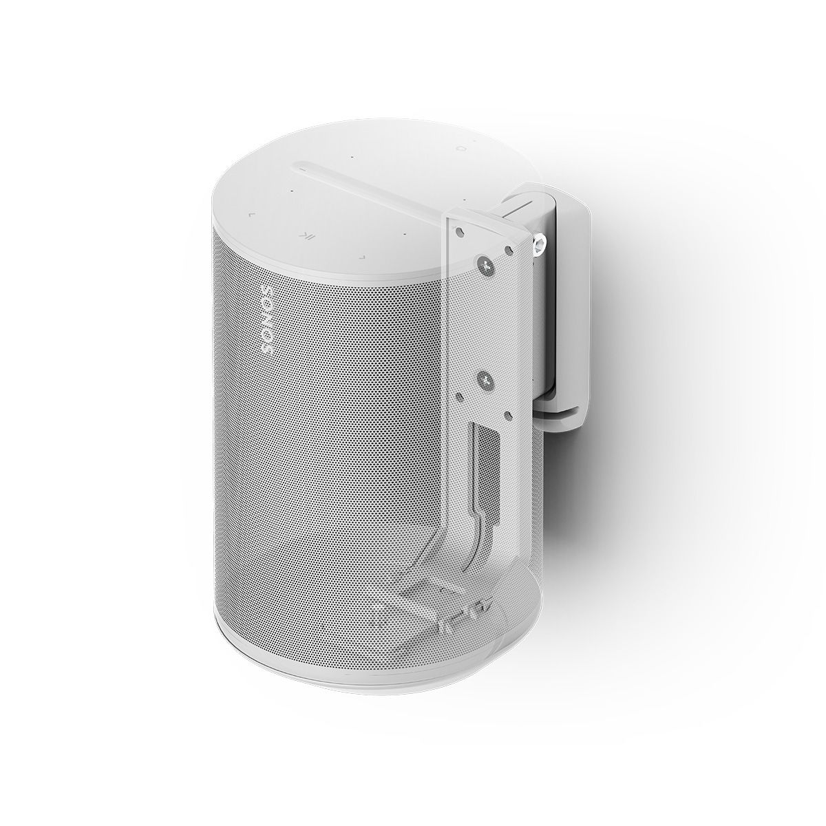 Wall Mount for Sonos ERA100  inc. corner adapter, White