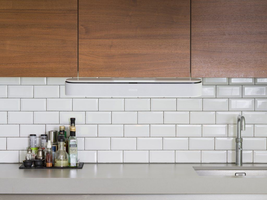 Adj. wall mount for Sonos Beam White, Each