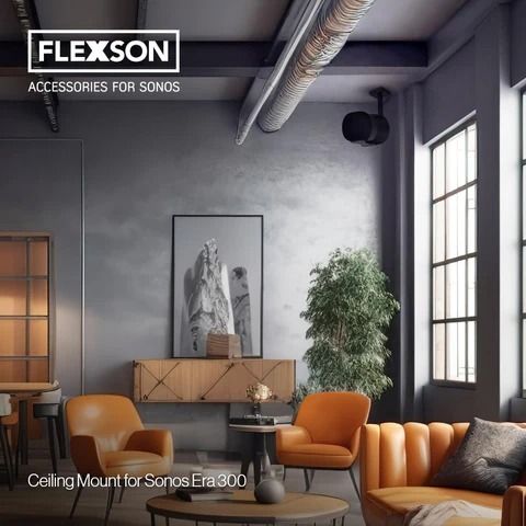 Ceiling Mount for Single Black Sonos ERA300