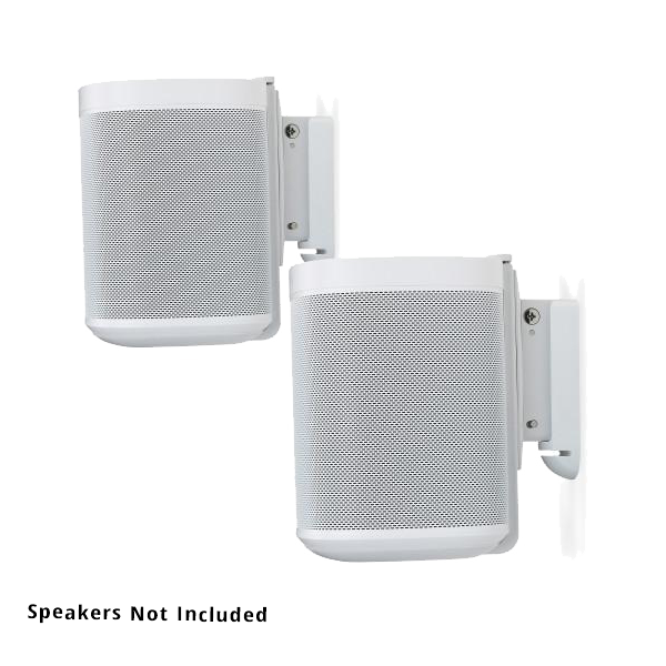Sonos One Wall Mount with installation hardware White, Pair