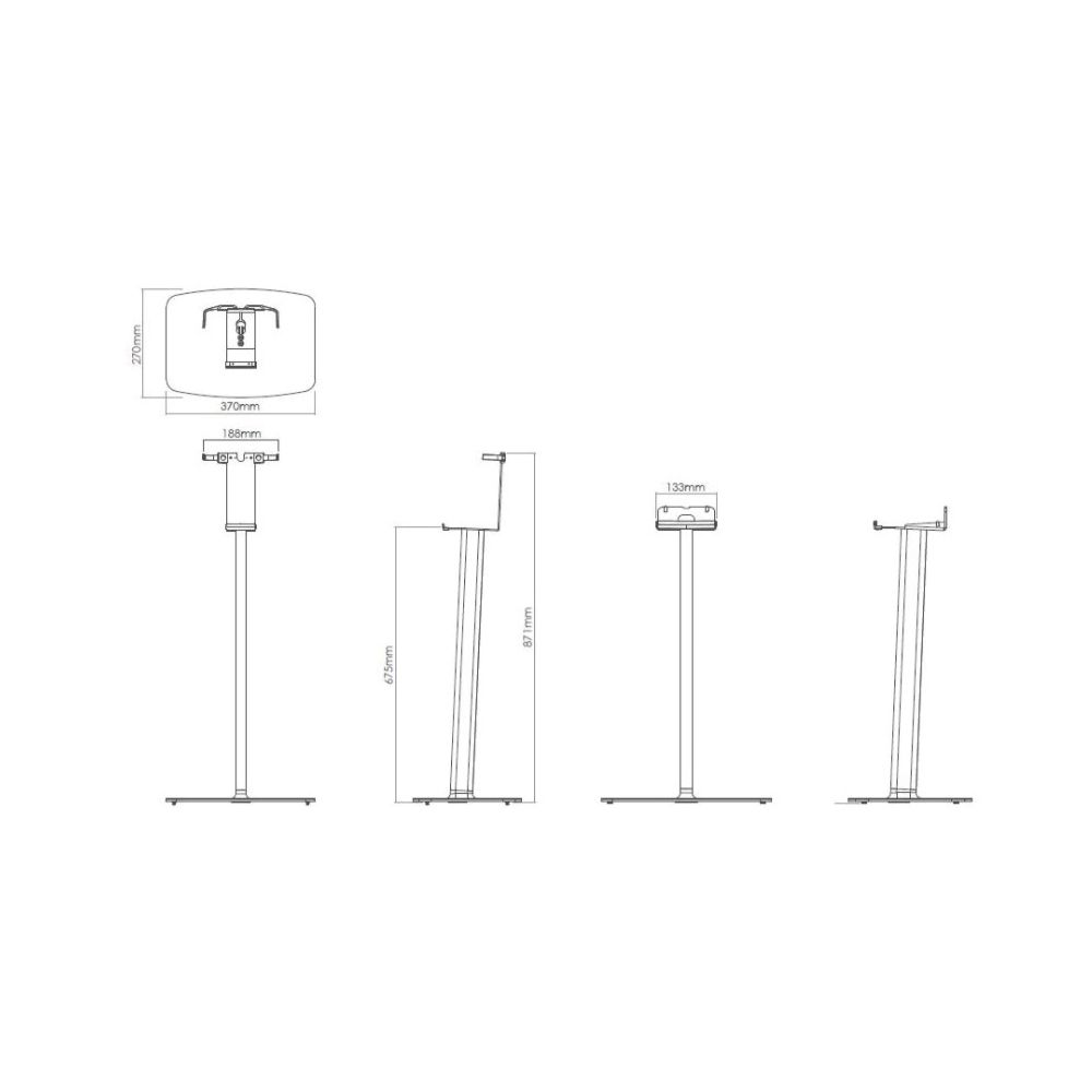 Sonos 5 & Play:5 FS Floorstand White
