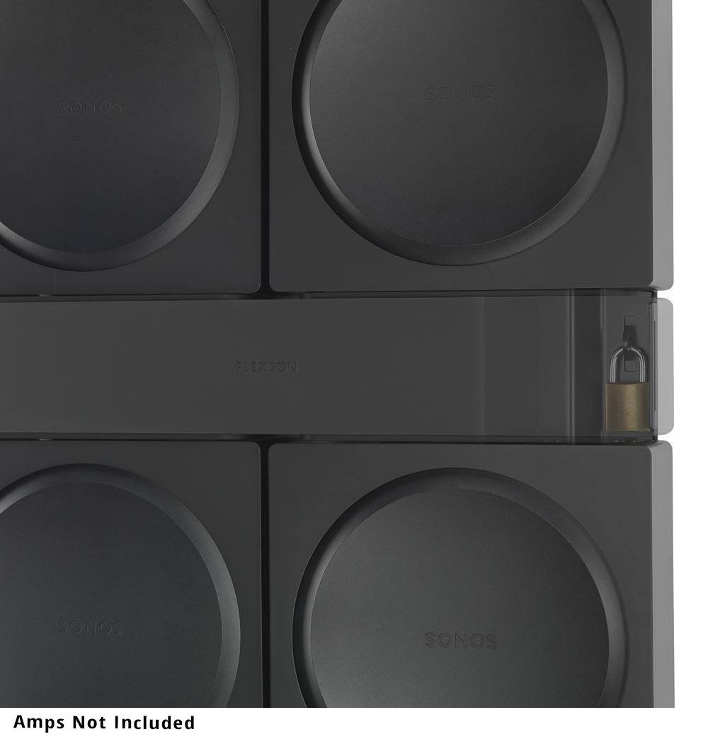 FLX(Ea) Wall mount for 4 Sonos Amps