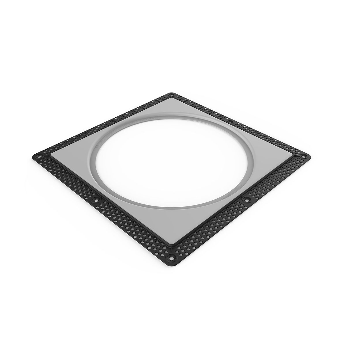 Flush Install Plaster Kit 8in CCM wSquare Grill *EA-MustBuy2