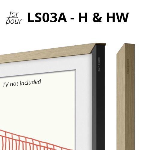 55in Frame TV Teak Bezel Kit (LS03A-HW) - 2026