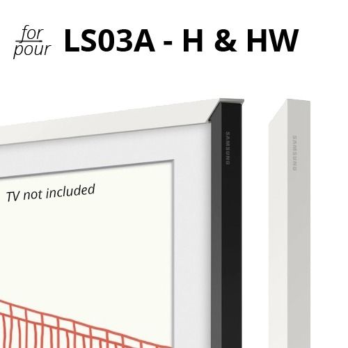 55in Frame TV White Bezel Kit (LS03A-HW) - 2026