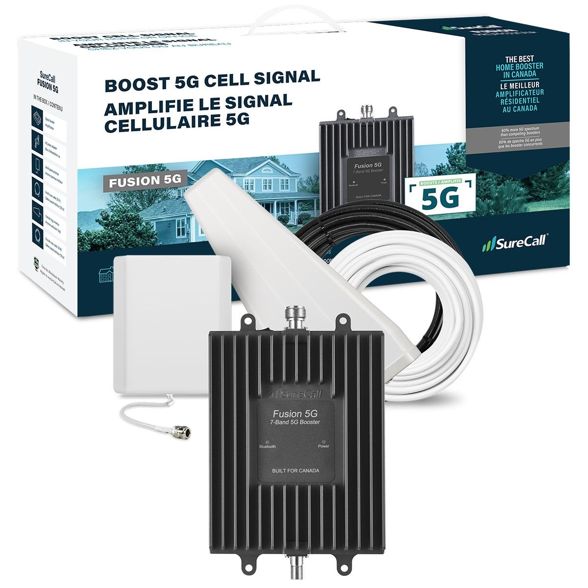 Fusion 5G & LTE,  7 Band Canadian Cell Booster Kit
