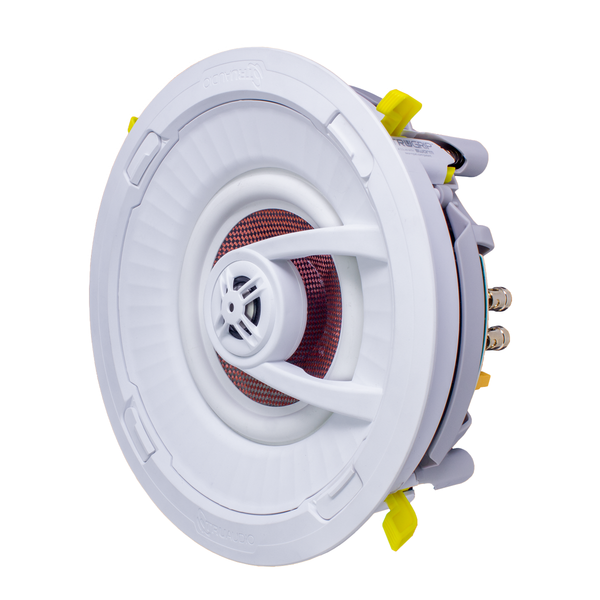 7in In-Ceiling Speaker TruGripTM Tool-less Install Carbon Wo