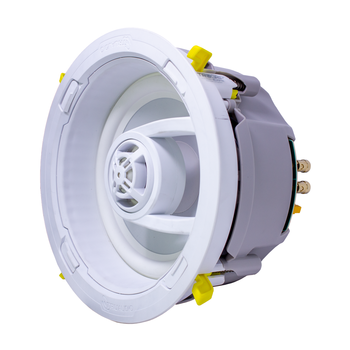9in In-Ceiling Speaker w-8in Cutout TruGrip Tool-less Poly
