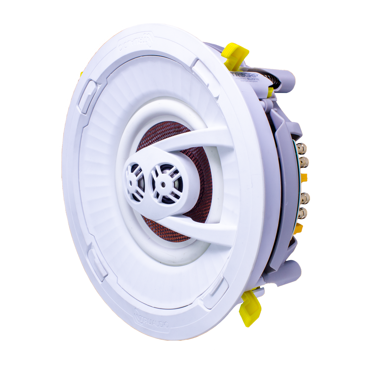 7in In-Ceiling Dual Voice Coil Speaker TruGrip-Carbon Fiber