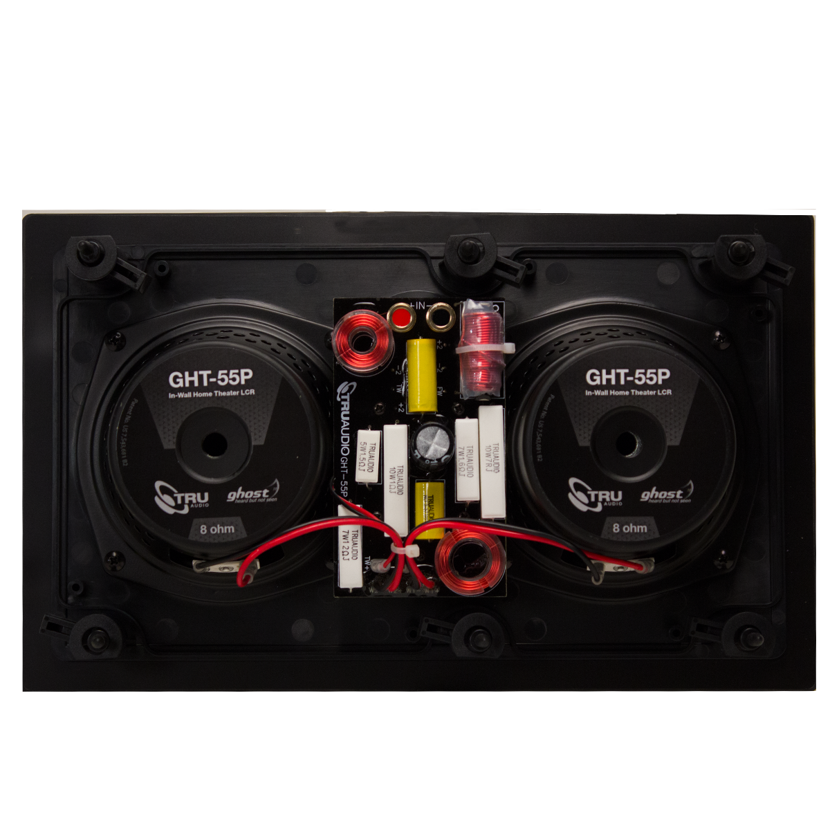 Ghost HT series 5.25in LCR In-Wall Speaker Injected Poly Woo