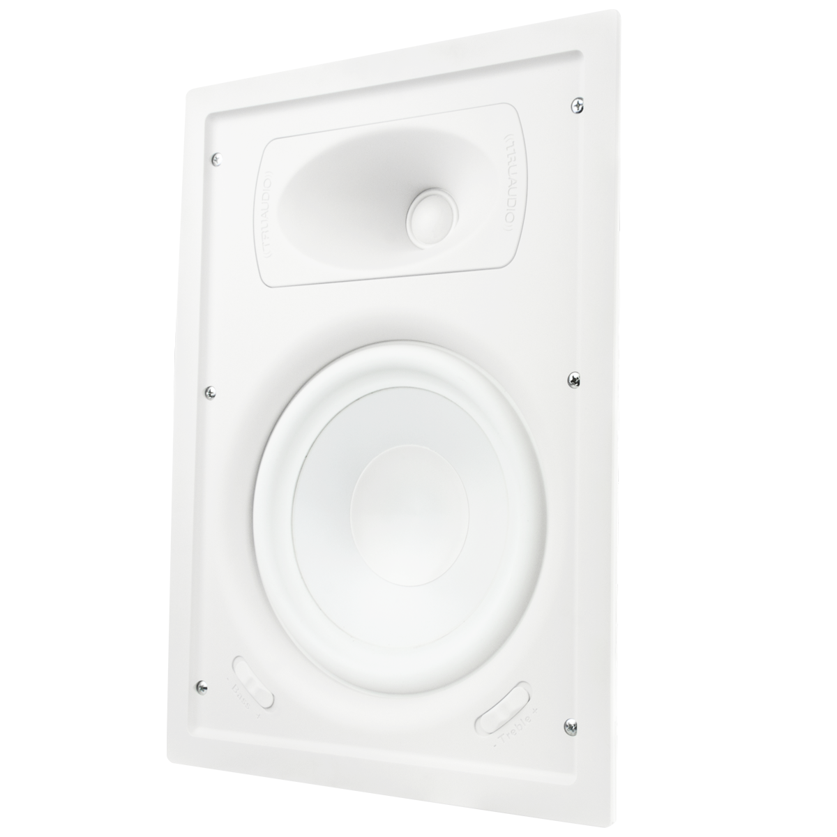 8in In-Wall Speaker White Poly Woofer
