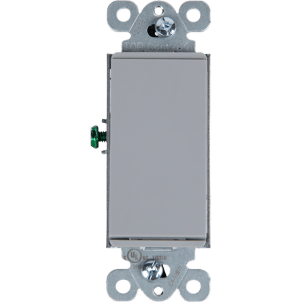 Control4® Mechanical Switch, Contemporary, 120-277VAC/15A (Gray)