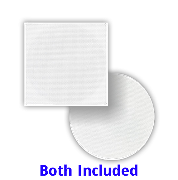 In Ceiling or Wall 4 inch 2-way Fluted IMPP - w-Vortex