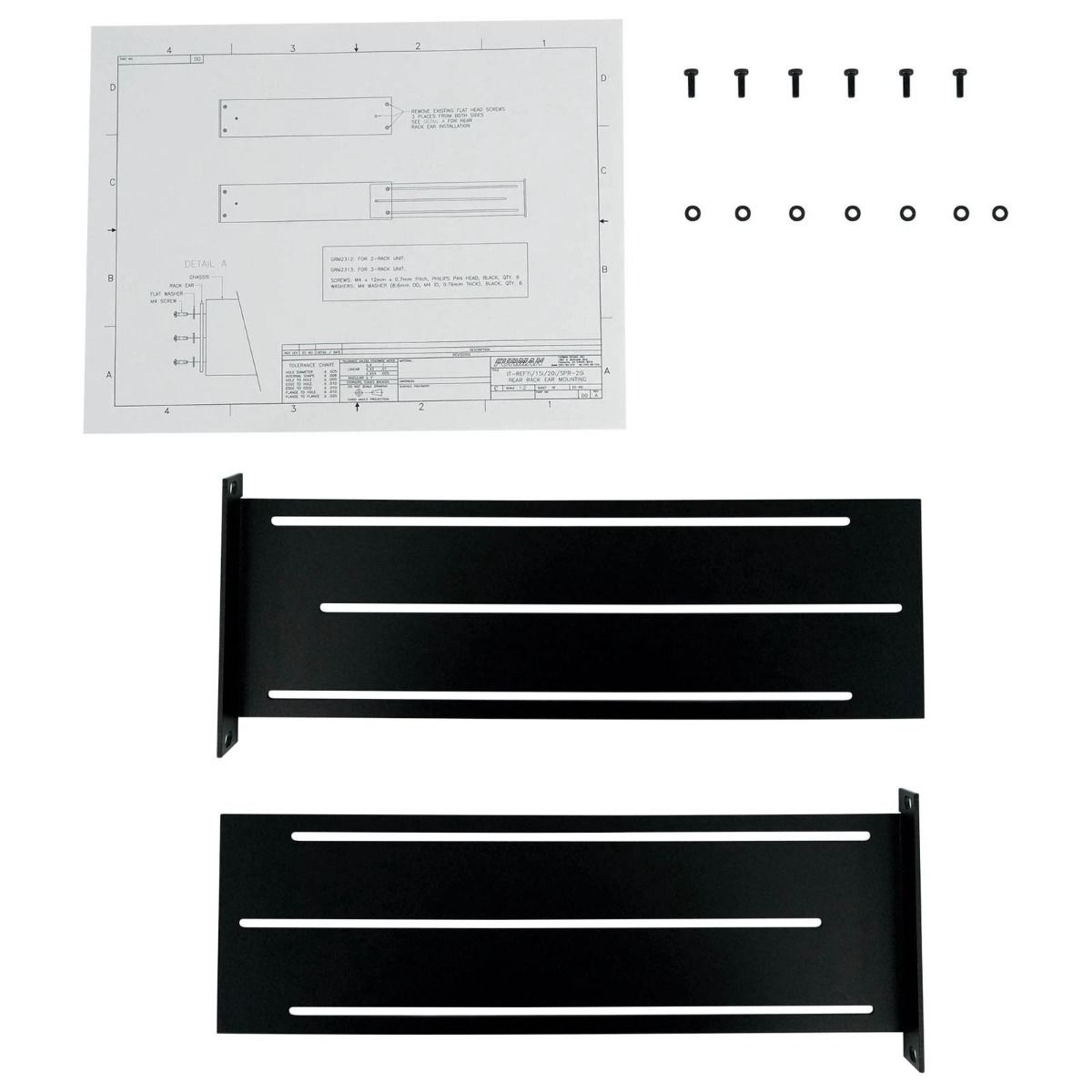 Rear Rack Ears For Ref I-Series 3U