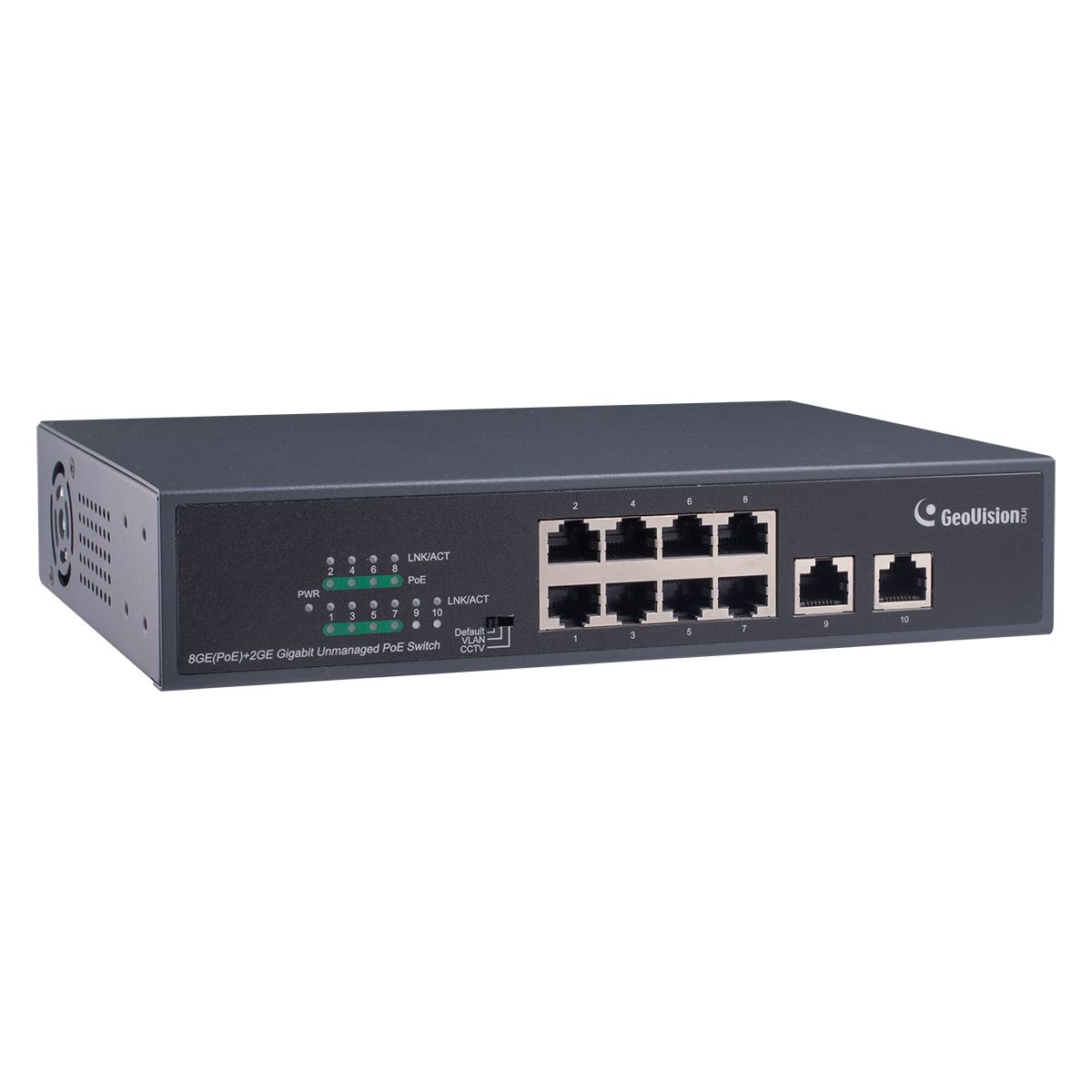 8+2 Port PoE Long Distance Switch 10-100-1000Mbps unmanaged