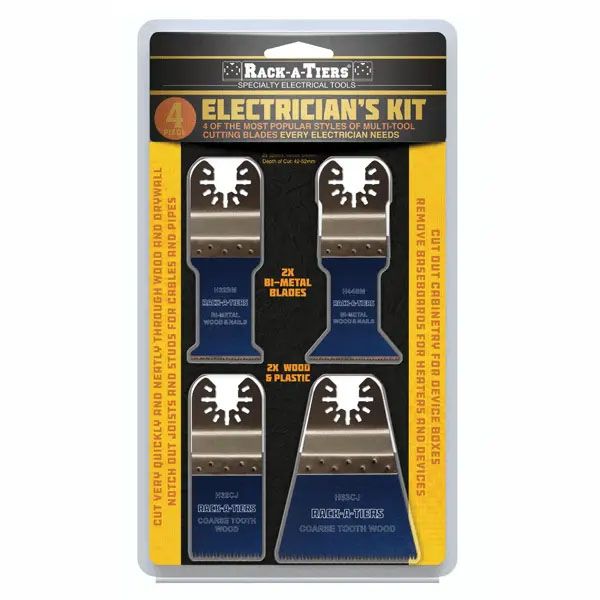 Multi Tool / Oscillating Tool Blade Kit - 4 Piece Blade Set