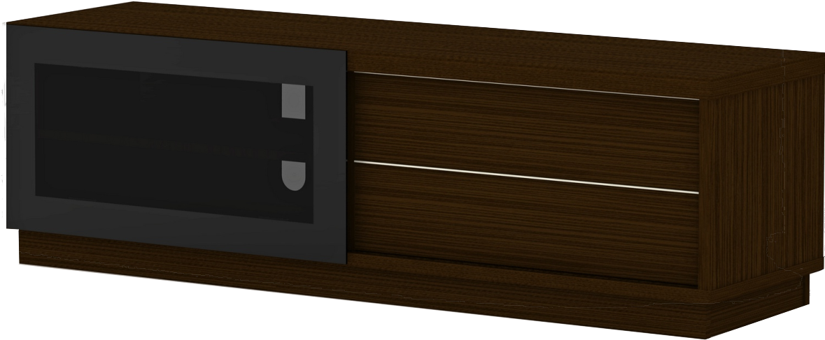 Meuble AV HARMONY - w-Drawers in ZEBRANO