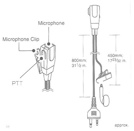 Earphone Lapel Mic