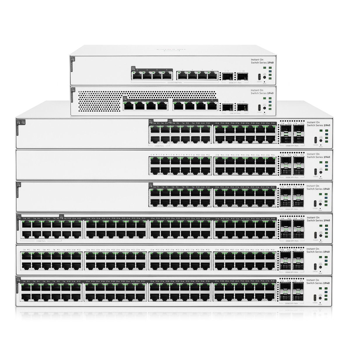 HPE Networking Instant On Switch 1940 - 8SRX w- 2P 8x120W Po
