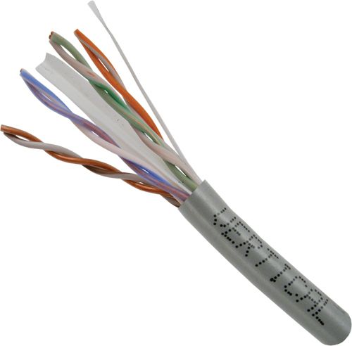 CAT-6 - 550MHZ Riser Rated 23AWG - 1000FT Pullbox Gray