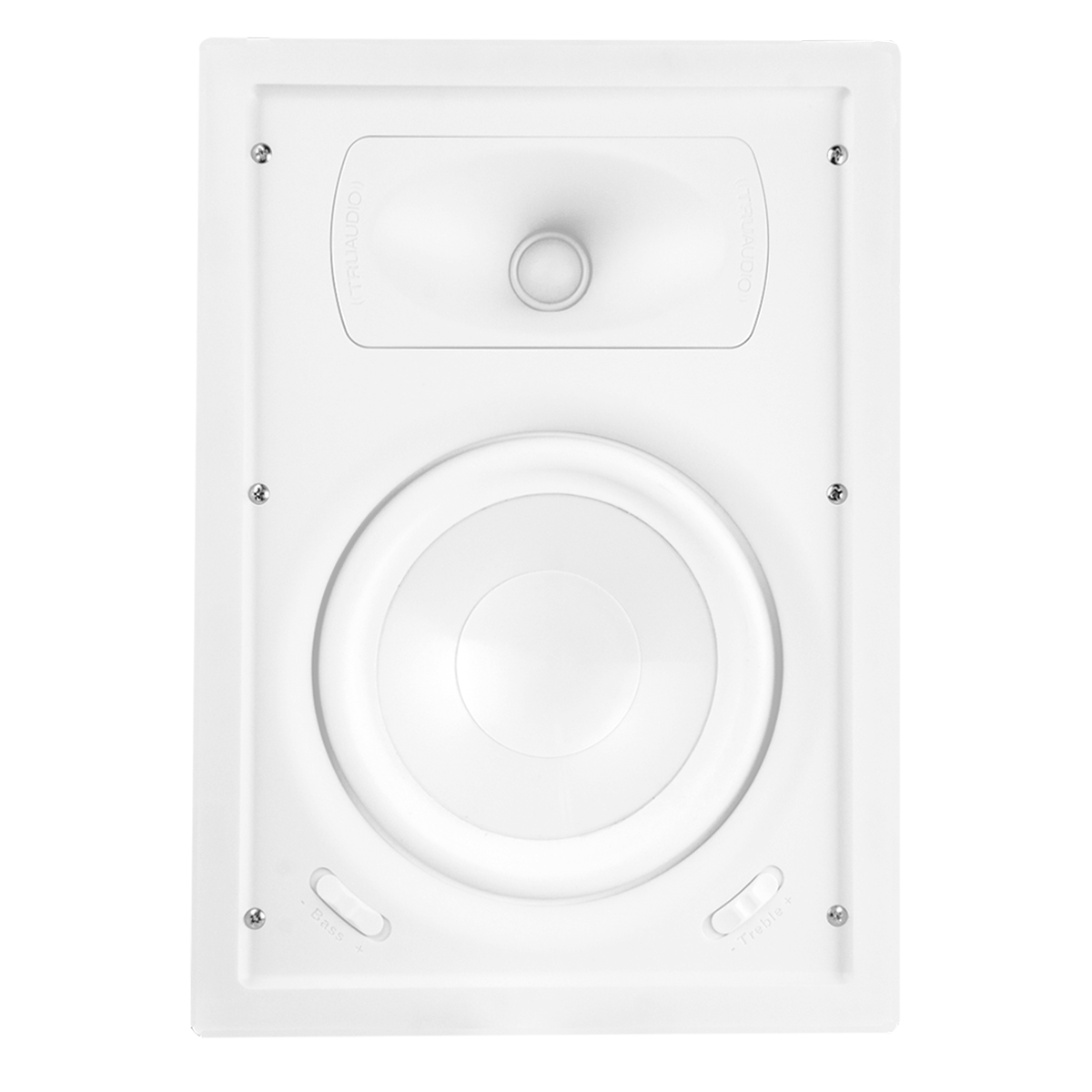 8in In-Wall Speaker White Poly Woofer