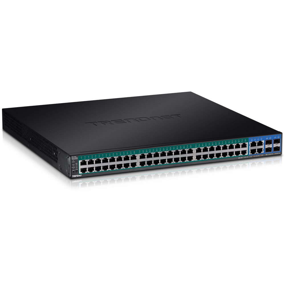 48-Port + 4Shared (52port)-POE Switch