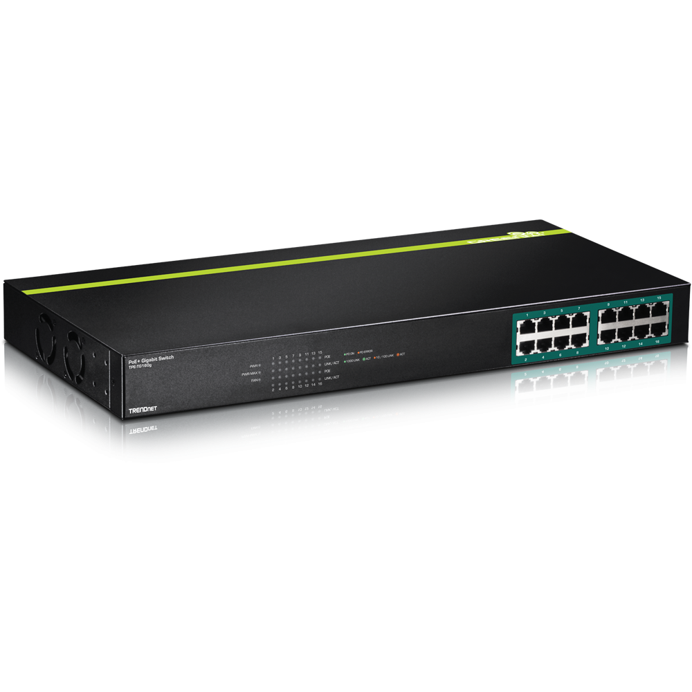 16-port Gigabit PoE+ Switch (250w)