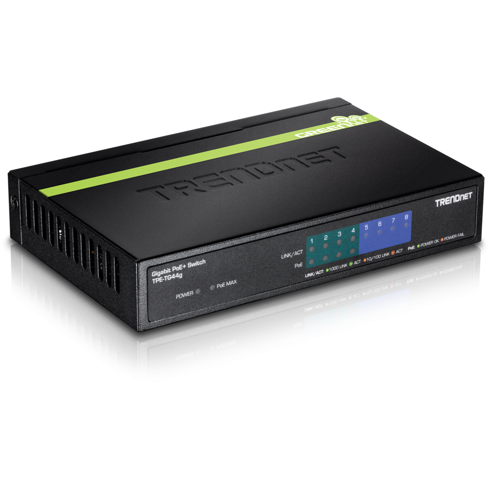 Trendnet Gigabit PoE Switch 8-port (4+4)