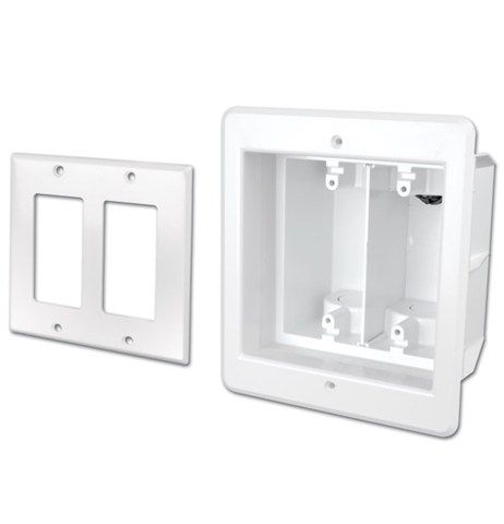 Recessed Dual Gang Indoor InBox for Plasma and LCD TVS