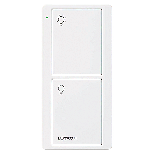 PICO REMOTE 2 BUTTON -  LIGHT ICONS - GLOSS WHITE