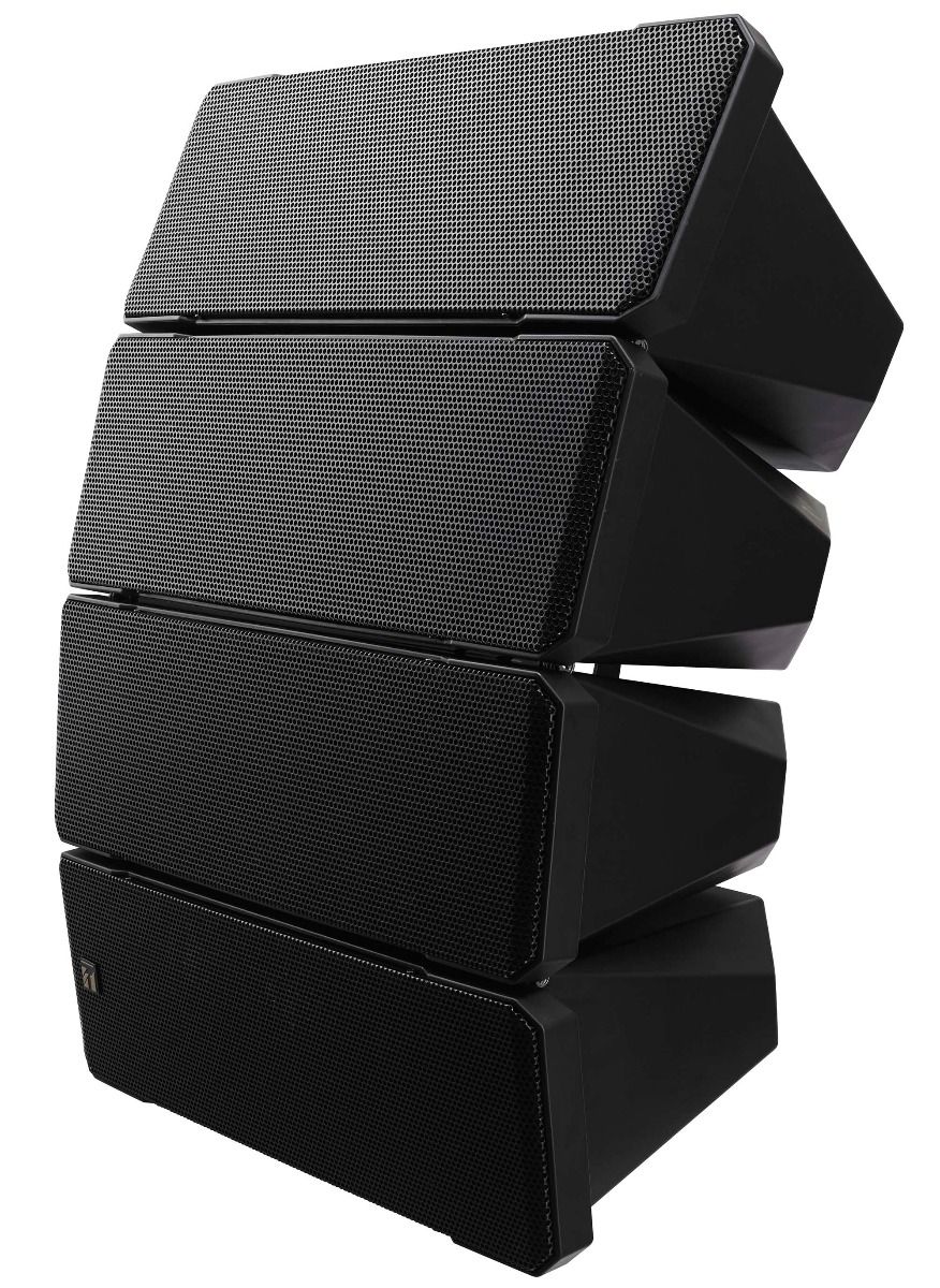 Compact Line Array Speaker black variable vertical directivi