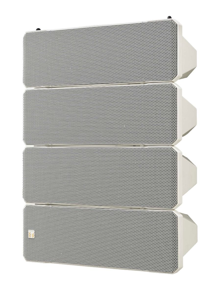 Compact Line Array Spkr WHT variable vertical direct-Weather